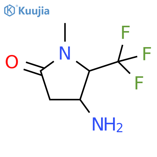 4-amino-1-methyl-5-(trifluoromethyl)pyrrolidin-2-one structure