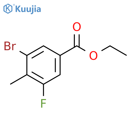 Benzoic acid, 3-bromo-5-fluoro-4-methyl-, ethyl ester structure