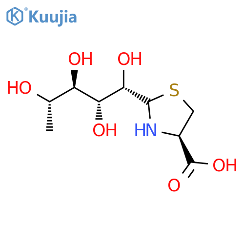 2-(L-Fuco-tetrahydroxypentyl)-4(R)-1,3-thiazolidine-4-carboxylic acid structure