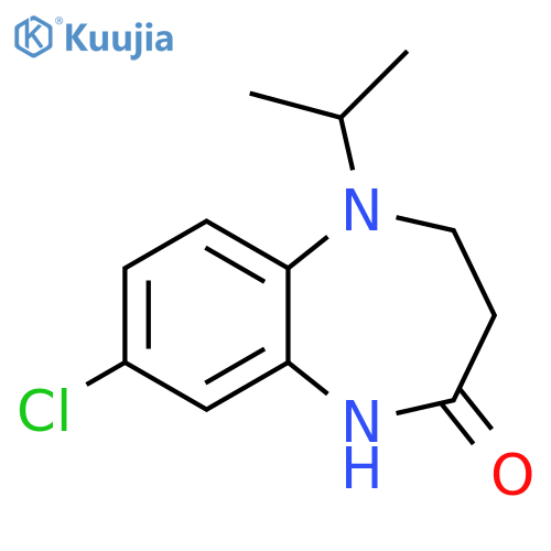 8-Chloro-1,3,4,5-tetrahydro-5-(1-methylethyl)-2H-1,5-benzodiazepin-2-one structure
