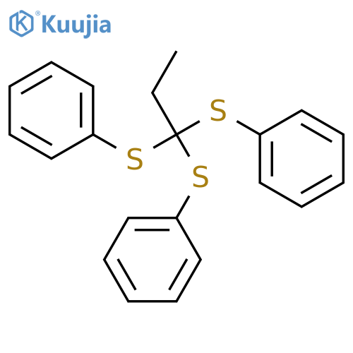 1,1-Bis(phenylsulfanyl)propylsulfanylbenzene structure