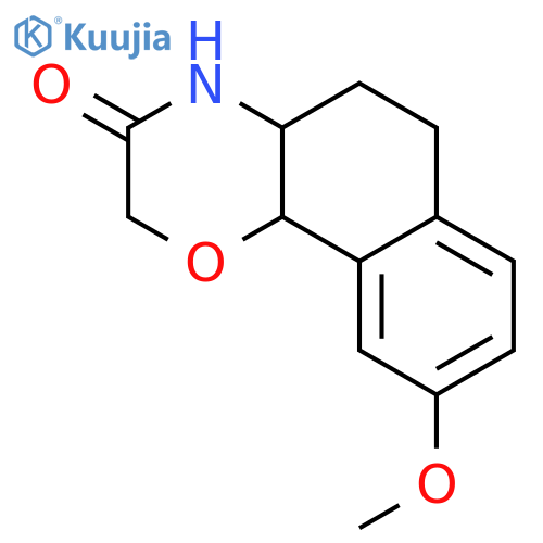 (+)-3,4,4a,5,6,10b-Hexahydro-9-methoxy-2H-naphtho1,2-b1,4oxazin-3-one structure