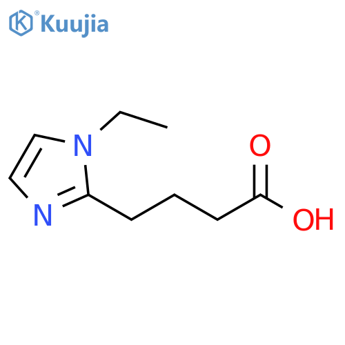 4-(1-ethyl-1H-imidazol-2-yl)butanoic acid structure
