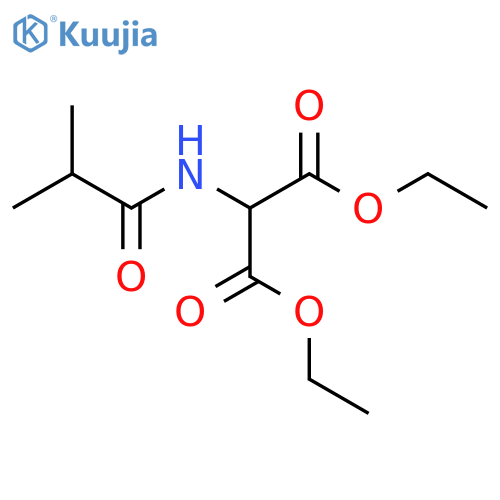 1,3-Diethyl 2-(2-methylpropanamido)propanedioate structure