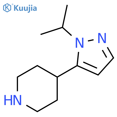 4-1-(propan-2-yl)-1H-pyrazol-5-ylpiperidine structure