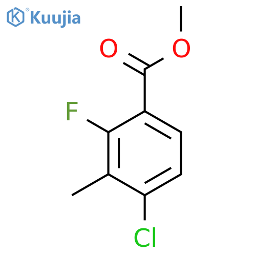 Methyl 4-chloro-2-fluoro-3-methylbenzoate structure
