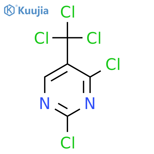 2,4-Dichloro-5-(trichloromethyl)pyrimidine structure