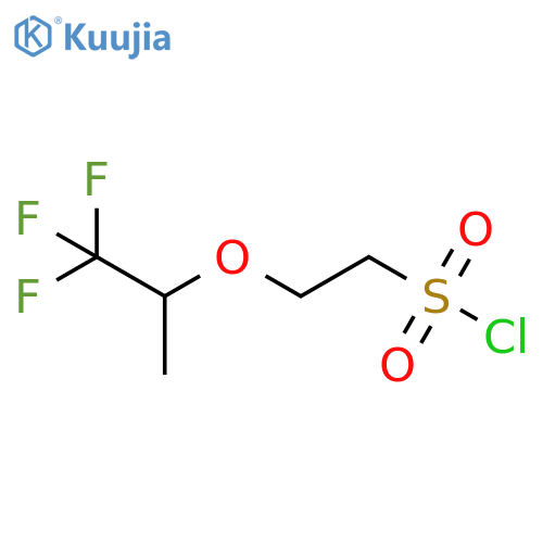 2-(1,1,1-trifluoropropan-2-yl)oxyethane-1-sulfonyl chloride structure