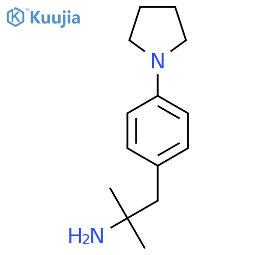 2-methyl-1-4-(pyrrolidin-1-yl)phenylpropan-2-amine structure
