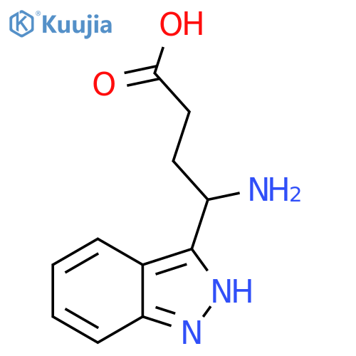 4-amino-4-(1H-indazol-3-yl)butanoic acid structure