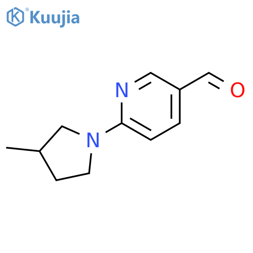 6-(3-Methylpyrrolidin-1-yl)pyridine-3-carbaldehyde structure