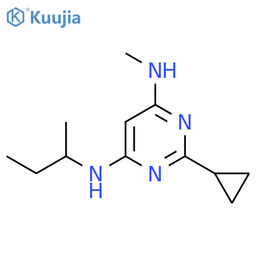 N4-(Sec-butyl)-2-cyclopropyl-N6-methylpyrimidine-4,6-diamine structure