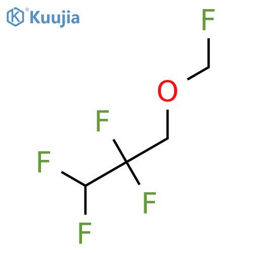 Fluoromethyl 2,2,3,3-tetrafluoropropyl ether structure