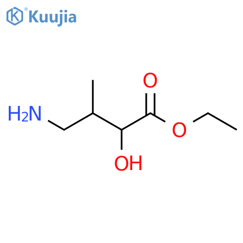 Butanoic acid, 4-amino-2-hydroxy-3-methyl-, ethyl ester structure