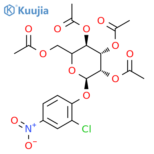 2-Chloro-4-nitrophenyl-2,3,4,6-tetra-O-acetyl-α-D-glucopyranoside structure