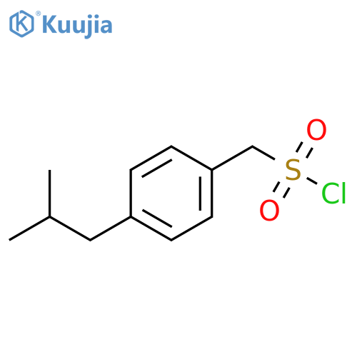 Benzenemethanesulfonyl chloride, 4-(2-methylpropyl)- structure