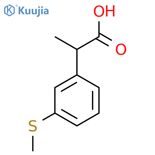 2-3-(methylsulfanyl)phenylpropanoic acid structure