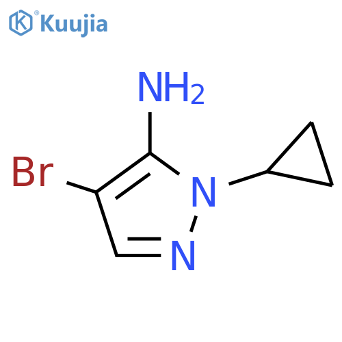 4-bromo-1-cyclopropyl-1H-pyrazol-5-amine structure