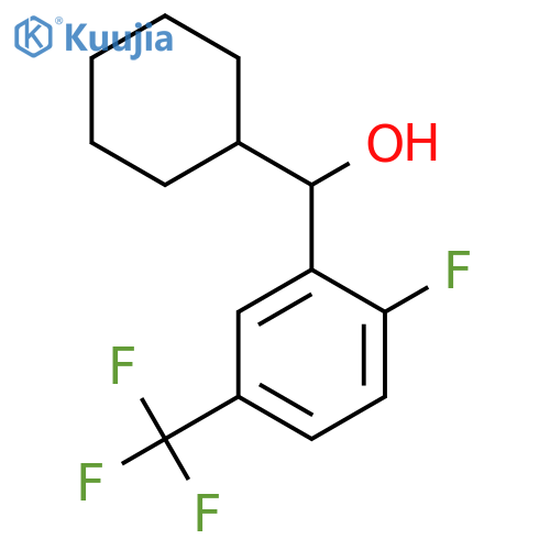 alpha-Cyclohexyl-2-fluoro-5-(trifluoromethyl)benZenemethanol structure