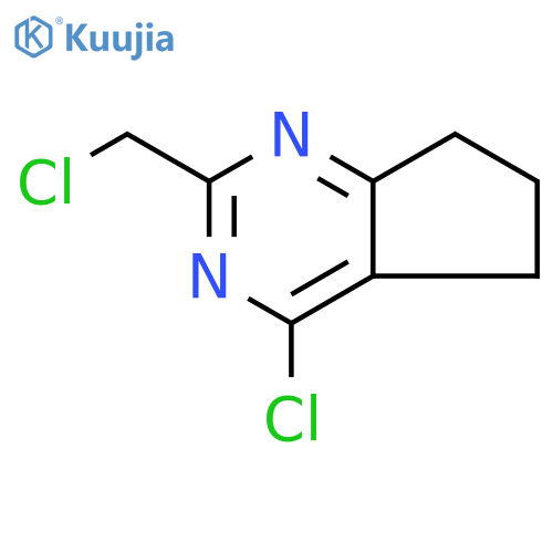 4-Chloro-2-(chloromethyl)-5H,6H,7H-cyclopenta[d]pyrimidine structure