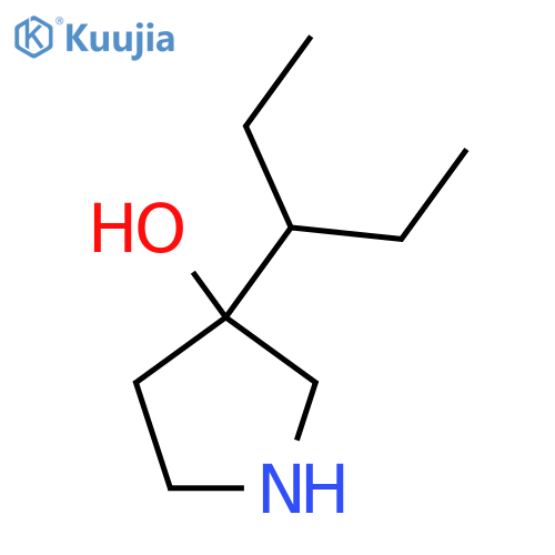 3-(Pentan-3-yl)pyrrolidin-3-ol structure