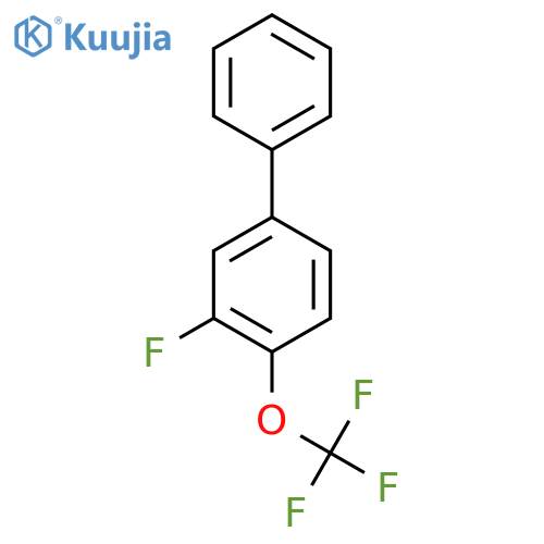 3-Fluoro-4-(trifluoromethoxy)biphenyl structure