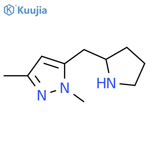1,3-dimethyl-5-(pyrrolidin-2-yl)methyl-1H-pyrazole structure