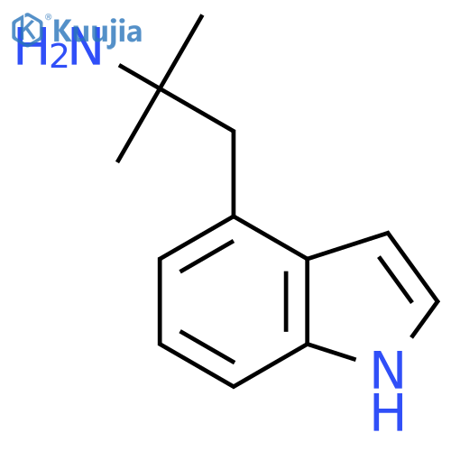 1-(1H-indol-4-yl)-2-methylpropan-2-amine structure