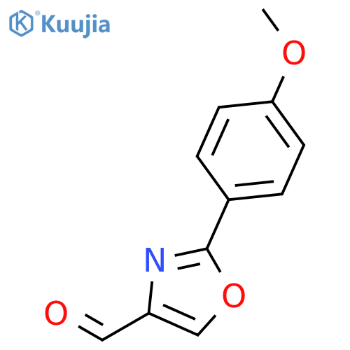 4-Oxazolecarboxaldehyde,2-(4-methoxyphenyl)- structure