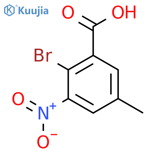 2-Bromo-5-methyl-3-nitrobenzoic acid structure