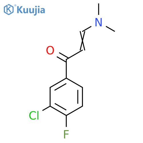 1-(3-Chloro-4-fluorophenyl)-3-(dimethylamino)prop-2-en-1-one structure