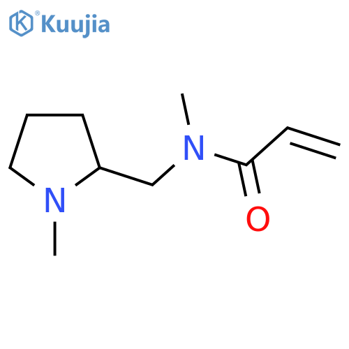 N-methyl-N-(1-methylpyrrolidin-2-yl)methylprop-2-enamide structure