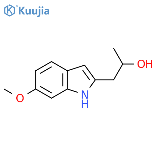 1-(6-methoxy-1H-indol-2-yl)propan-2-ol structure