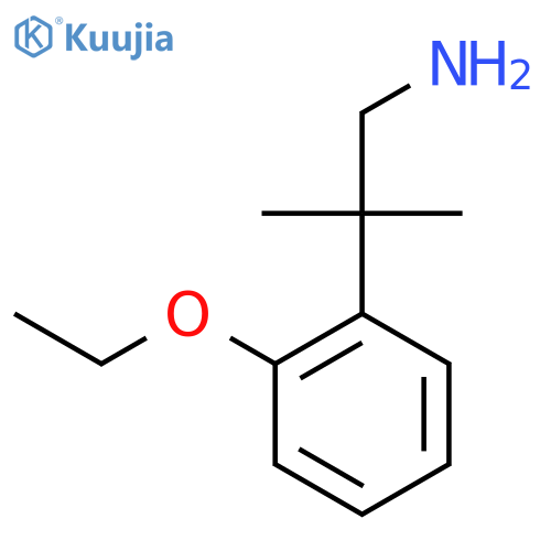 2-(2-ethoxyphenyl)-2-methylpropan-1-amine structure