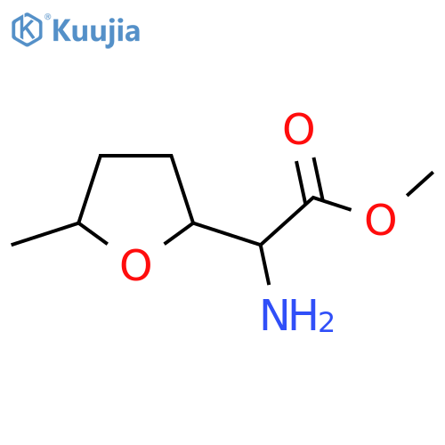 Methyl 2-amino-2-(5-methyloxolan-2-yl)acetate structure