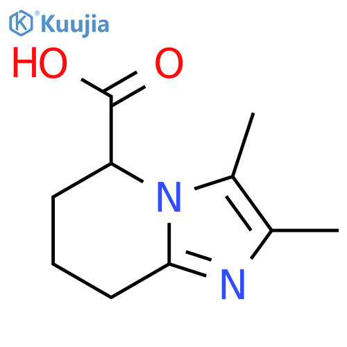 2,3-dimethyl-5H,6H,7H,8H-imidazo[1,2-a]pyridine-5-carboxylic acid structure