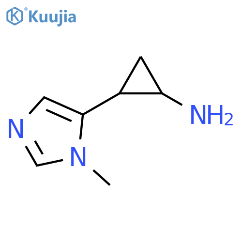 2-(1-methyl-1H-imidazol-5-yl)cyclopropan-1-amine structure