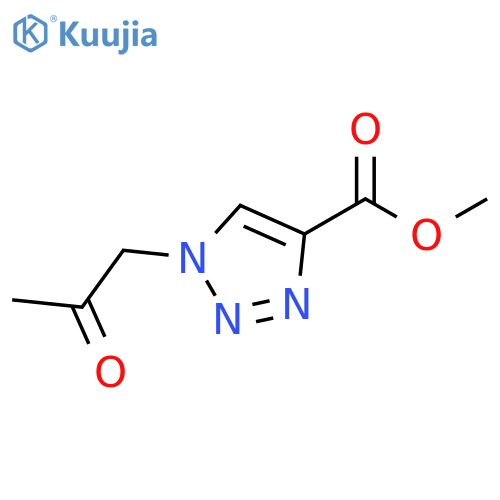 methyl 1-(2-oxopropyl)-1H-1,2,3-triazole-4-carboxylate structure