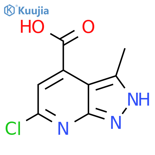 6-Chloro-3-methyl-1h-pyrazolo[3,4-b]pyridine-4-carboxylic acid structure