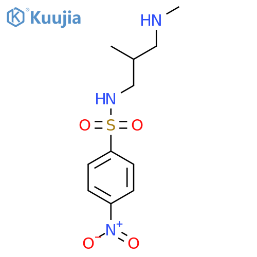 N-2-methyl-3-(methylamino)propyl-4-nitrobenzene-1-sulfonamide structure