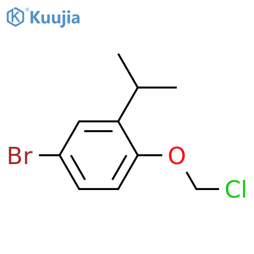 Benzene, 4-bromo-1-(chloromethoxy)-2-(1-methylethyl)- structure