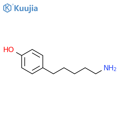 Phenol, 4-(5-aminopentyl)- structure