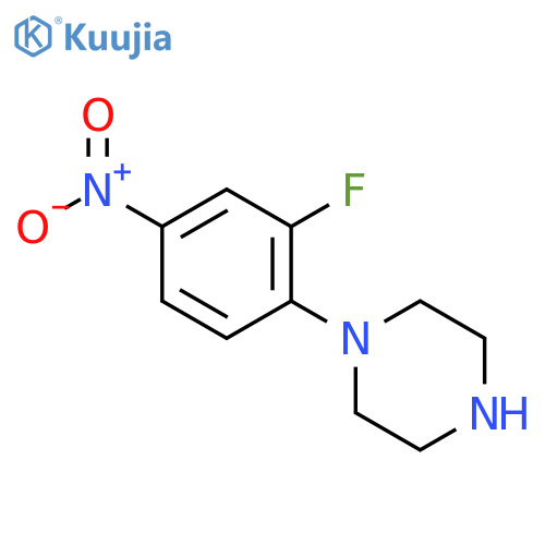 1-(2-Fluoro-4-nitrophenyl)piperazine structure