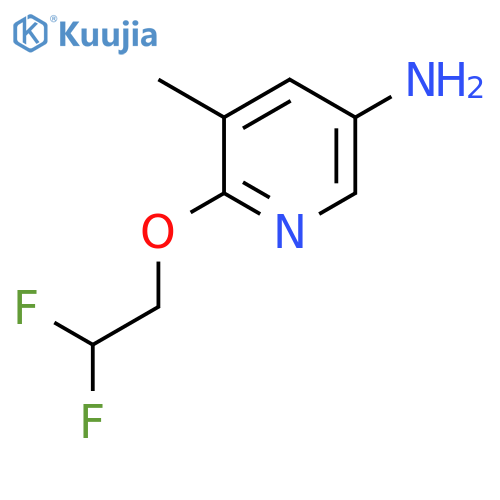 6-(2,2-difluoroethoxy)-5-methylpyridin-3-amine structure