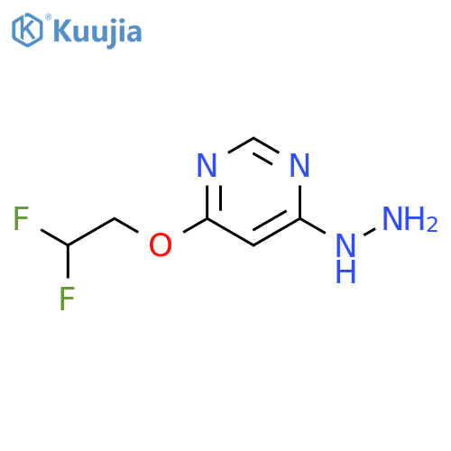 Pyrimidine, 4-(2,2-difluoroethoxy)-6-hydrazinyl- structure
