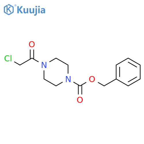 Benzyl 4-\u200b(2-Chloroacetyl)\u200bpiperazine-\u200b1-\u200bcarboxylate structure