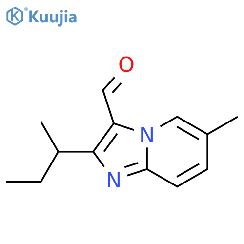 2-(butan-2-yl)-6-methylimidazo1,2-apyridine-3-carbaldehyde structure