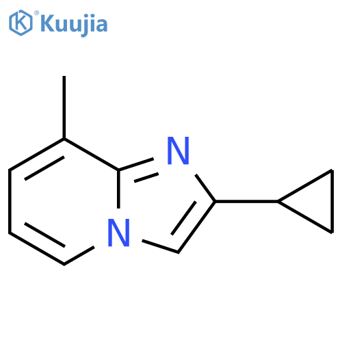 2-cyclopropyl-8-methylimidazo[1,2-a]pyridine structure