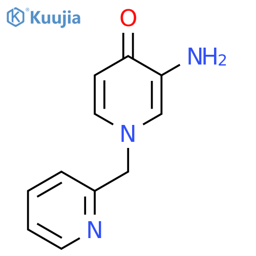 3-amino-1-(pyridin-2-yl)methyl-1,4-dihydropyridin-4-one structure