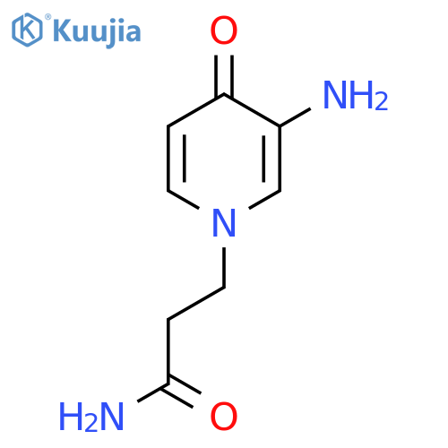 3-(3-Amino-4-oxo-1,4-dihydropyridin-1-yl)propanamide structure